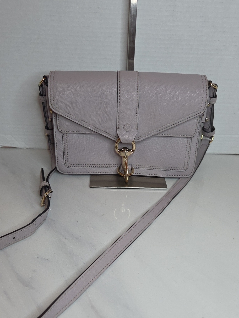 Rebecca Minkoff Hudson Moto Mini Crossbody Bag In Soft Lavender